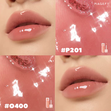 MAGEFY Moisturizing Lip Tint Lip Gloss Long Lasting Lip Gloss Tahan Air Lipstik Lipstick MF L03