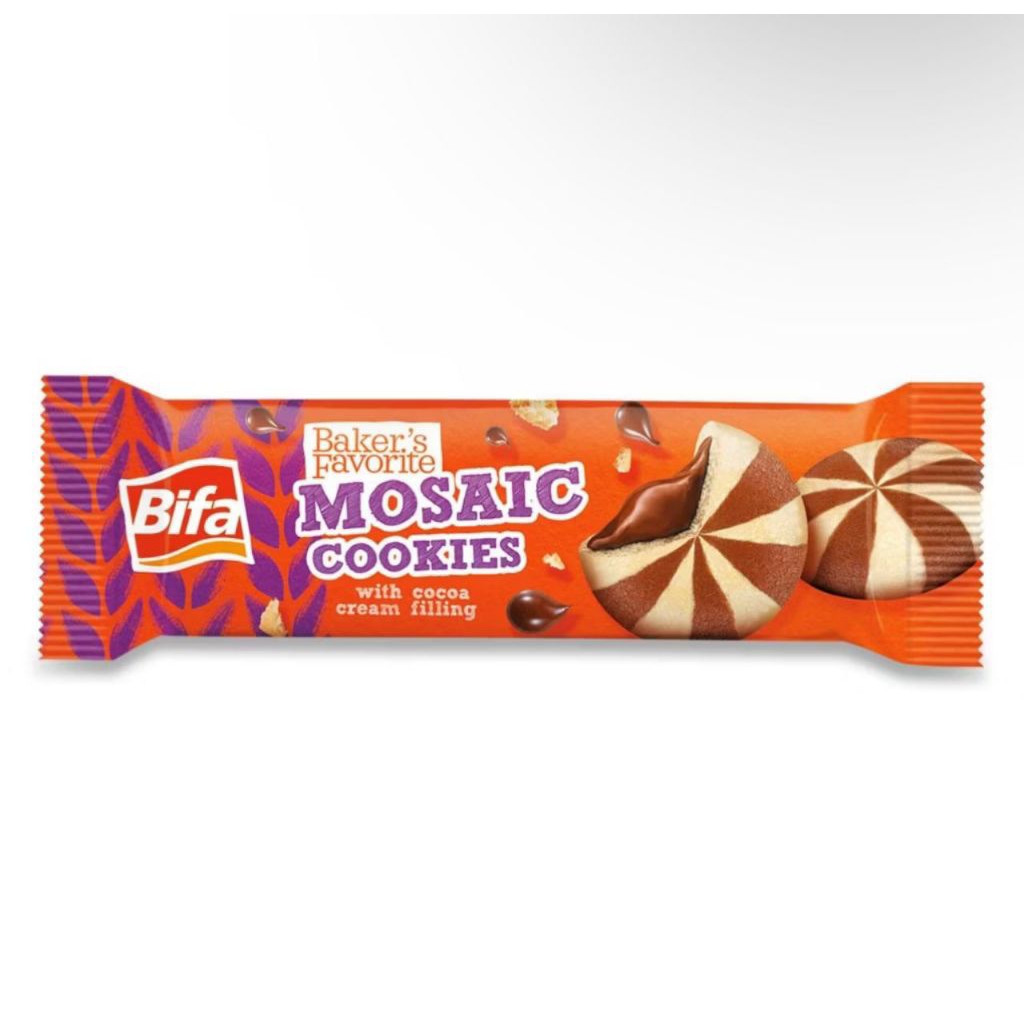 Jual BIFA MOSAIC COOKIES WITH COCOA CREAM FILLING 60G | Shopee Indonesia