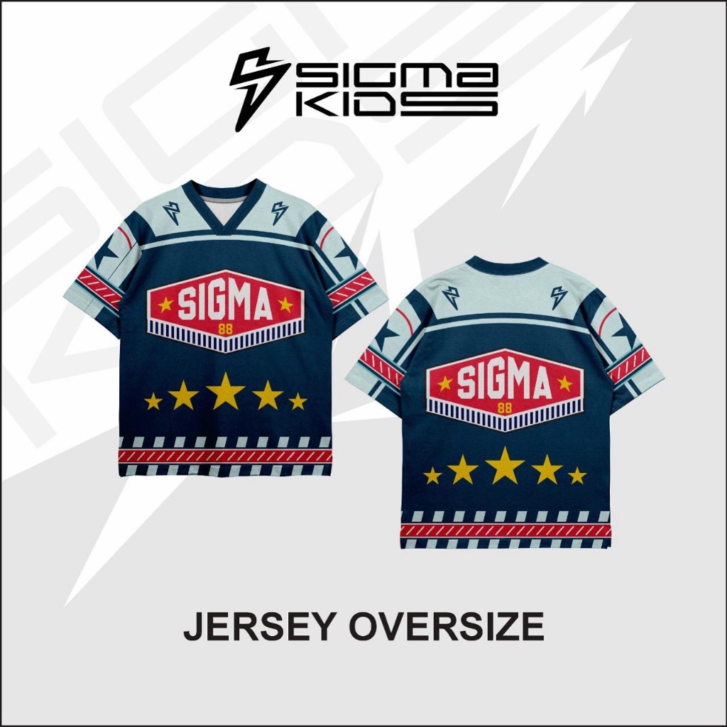 Jual SIGMA KIDS Jersey Oversized Anak 1-12 Tahun – Biru Dongker ...