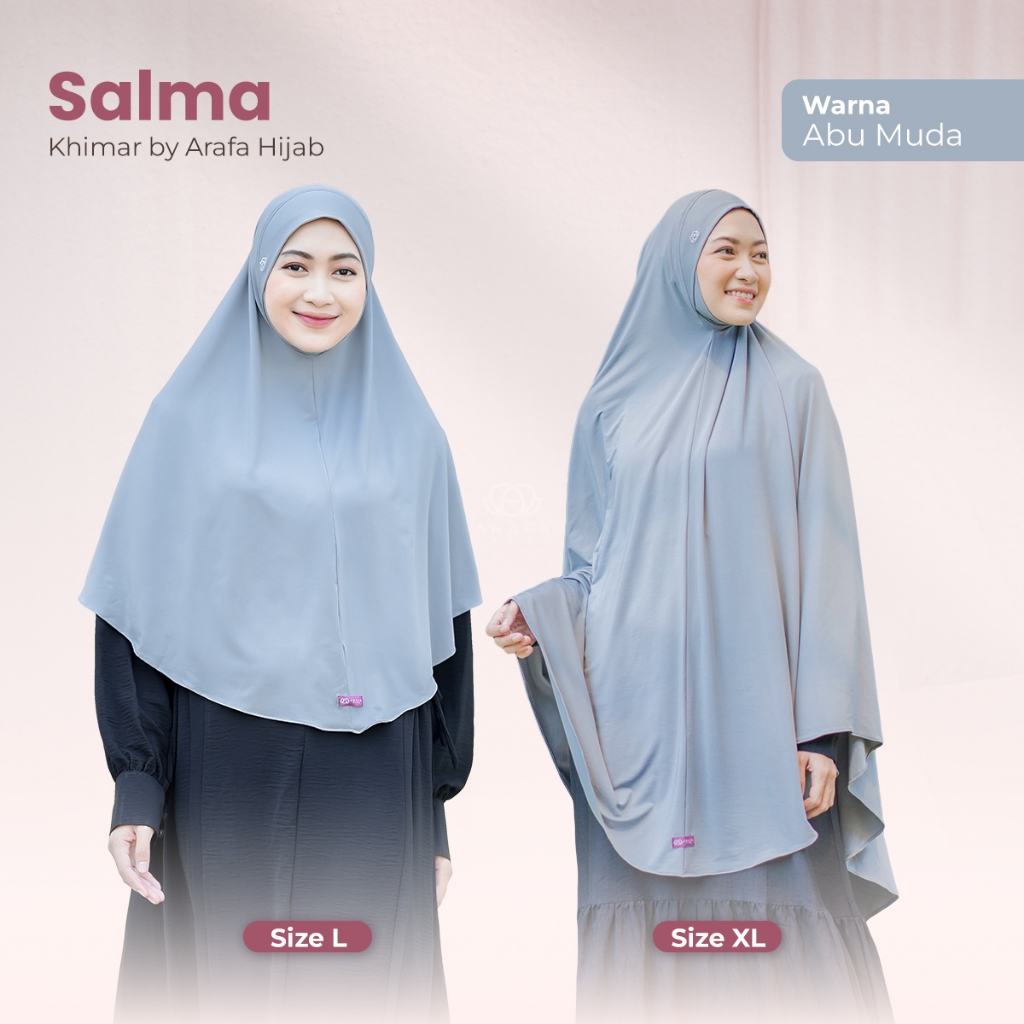 Arafa Hijab Khimar Salma Hijab Dagu Malaysia Premium Bergo Jersey Instan Syari Kerudung Umroh