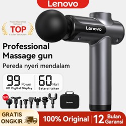 Lenovo Massage Gun Alat Pijat Getar Senjata Fasial untuk Relaksasi Otot  Massage
