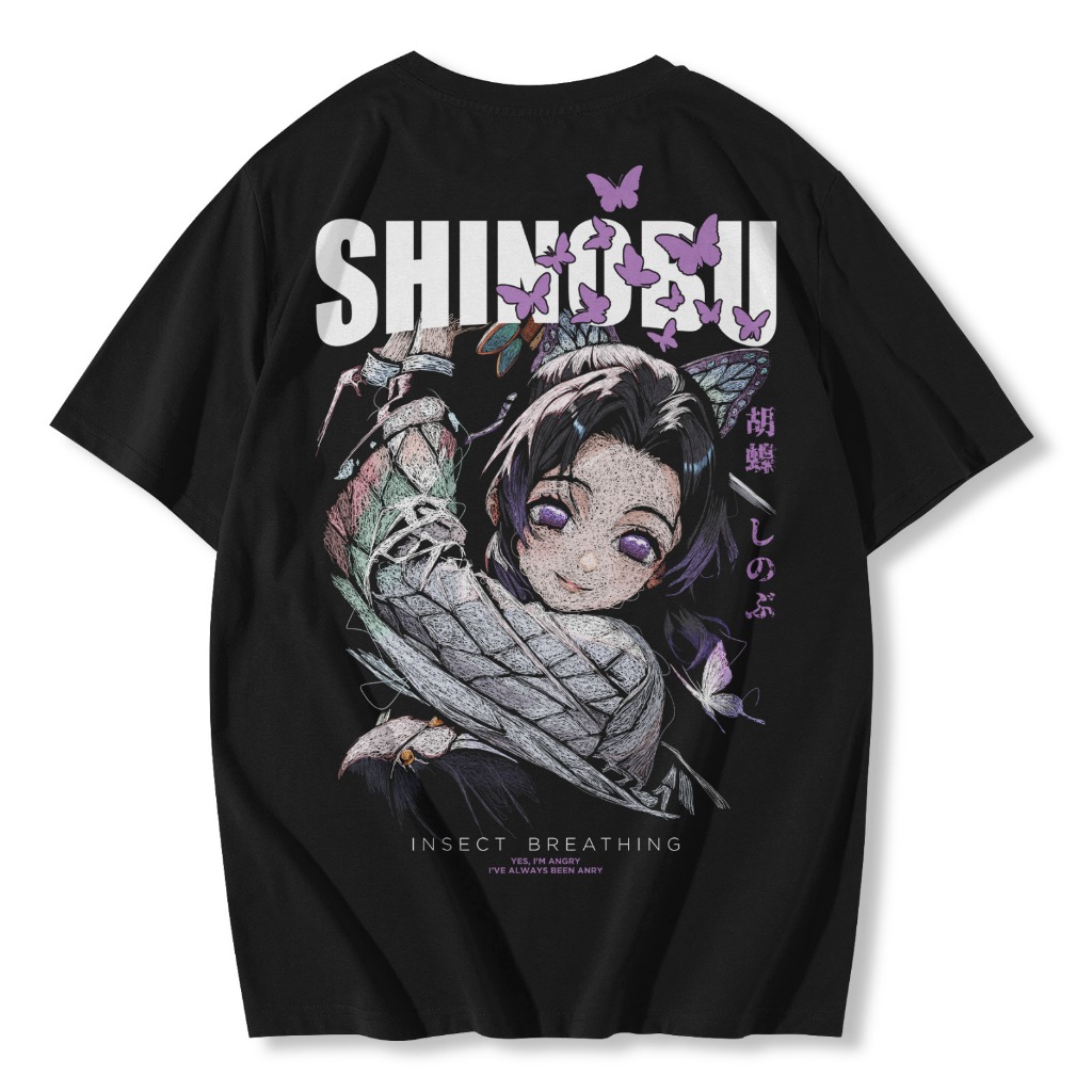 Jual Tshirt Shinobu Kocho Scribble Art Insect Hashira Anime Manga Demon ...