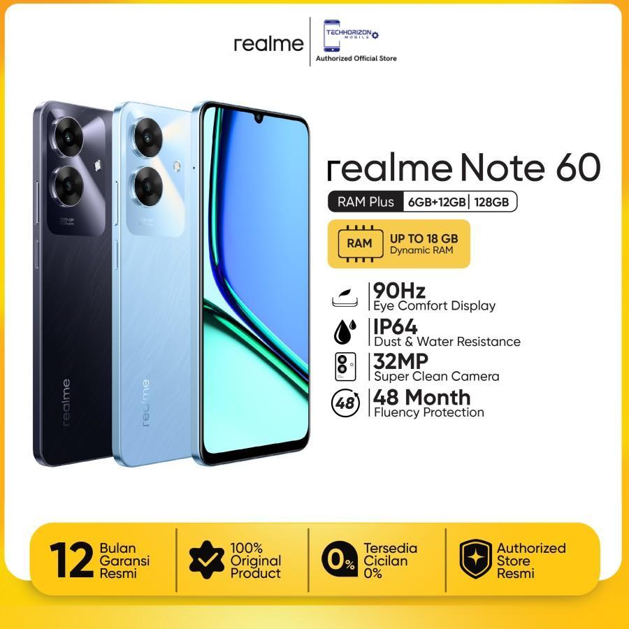 Jual realme Note 60 6GB+12GB*|128GB ArmorShell Protection | 32MP Camera ...