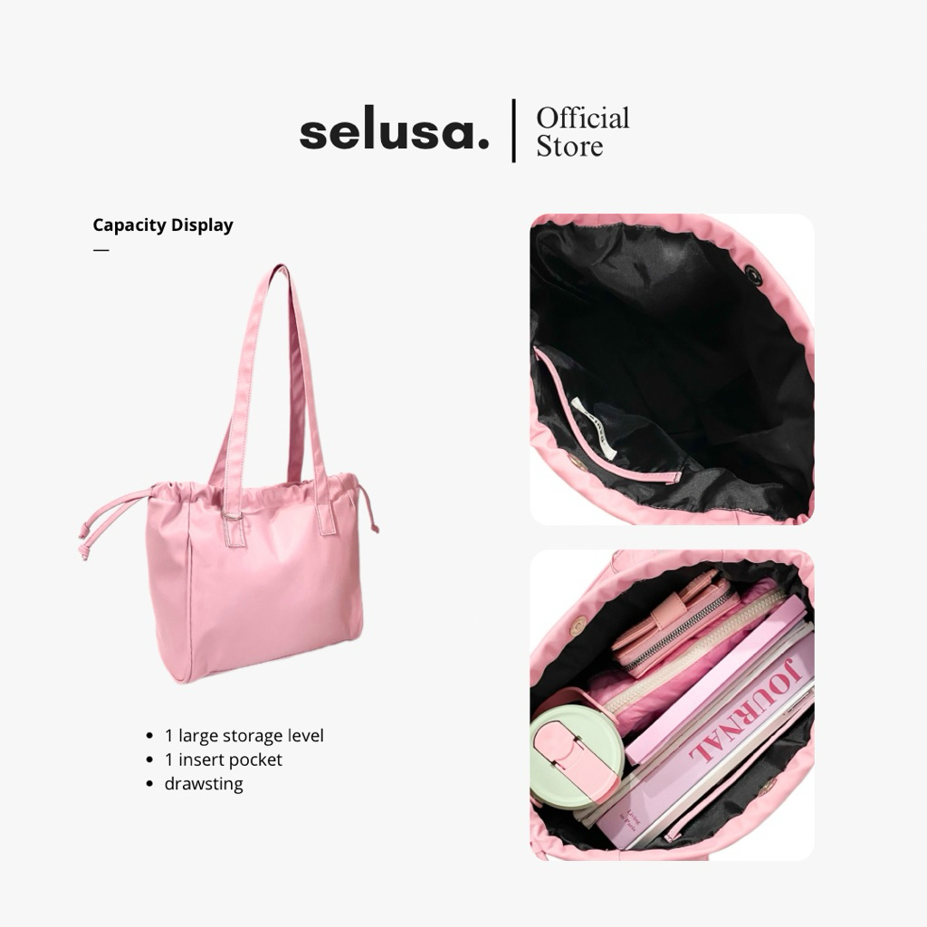 Jual SELUSA JISOO TOTEBAG SERUT | Totebag Waterproof Series Terbaru ...