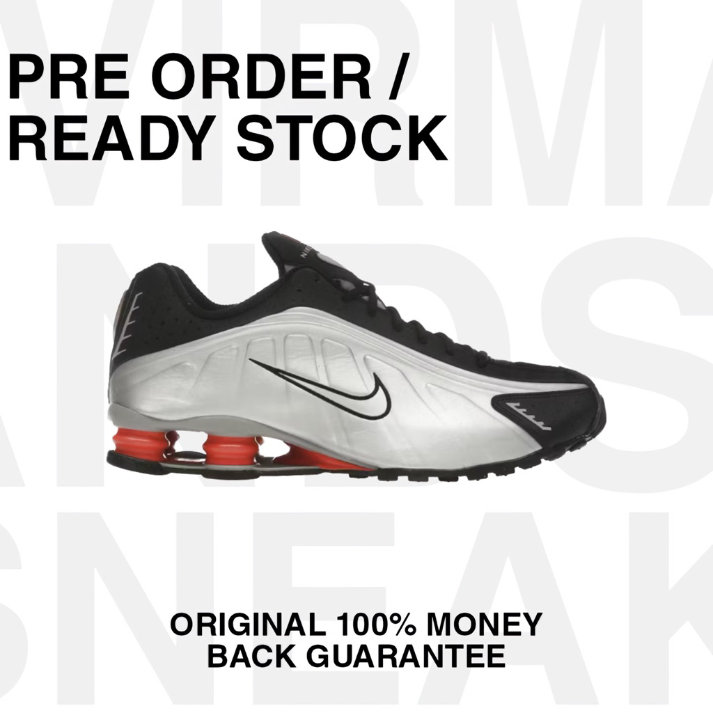 Jual Nike Air Shox R4 Black Metallic Red | Shopee Indonesia