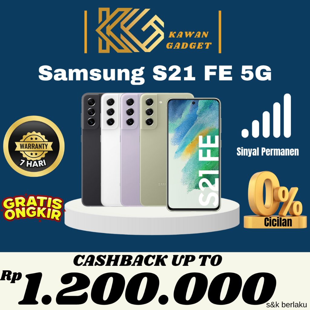 Samsung Galaxy S21 FE 5G SEIN 8/256GB 8/128GB Second Fullset Original Resmi Indonesia