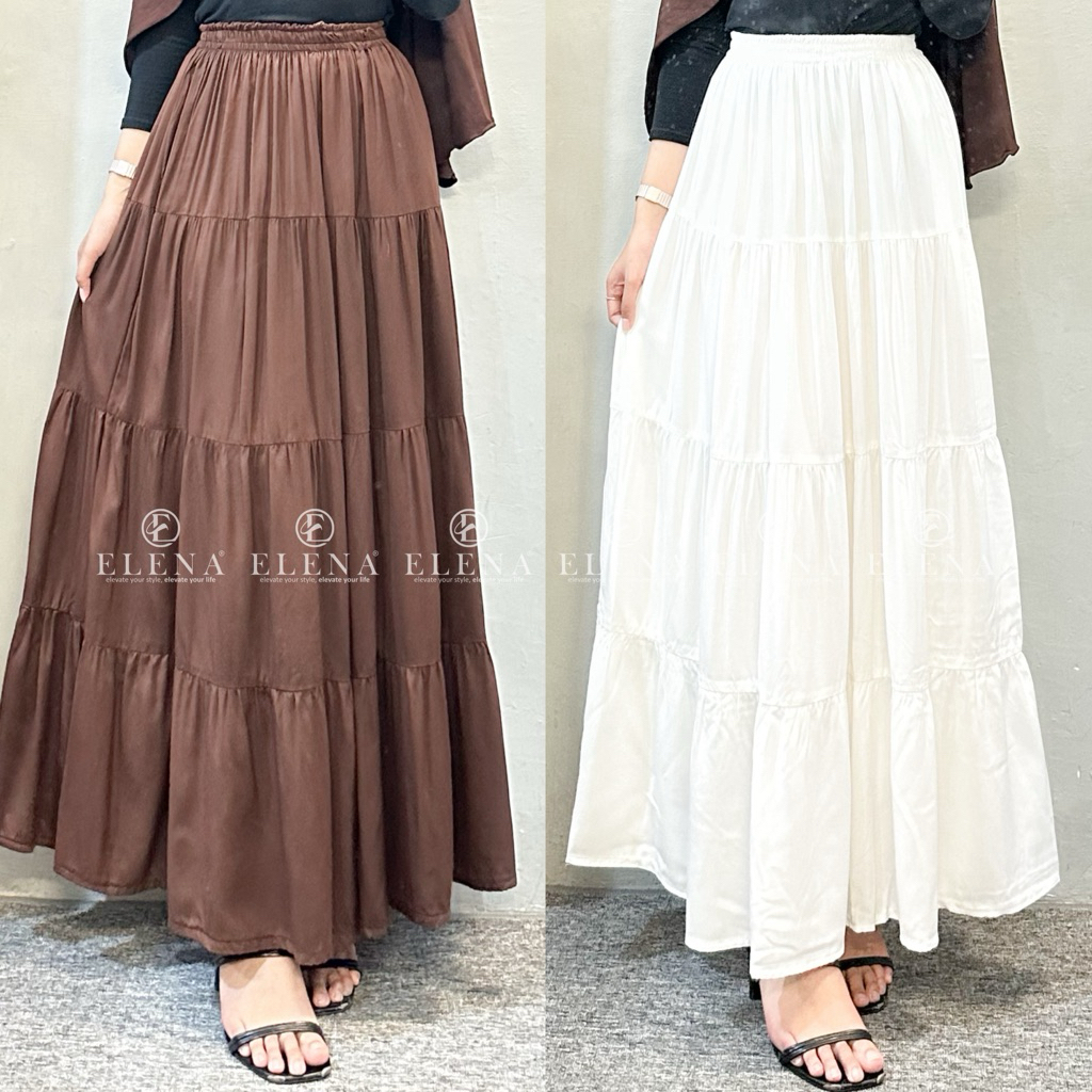 Jual Kalila skirt || rok wanita simple || rok rayon wanita || rok ...