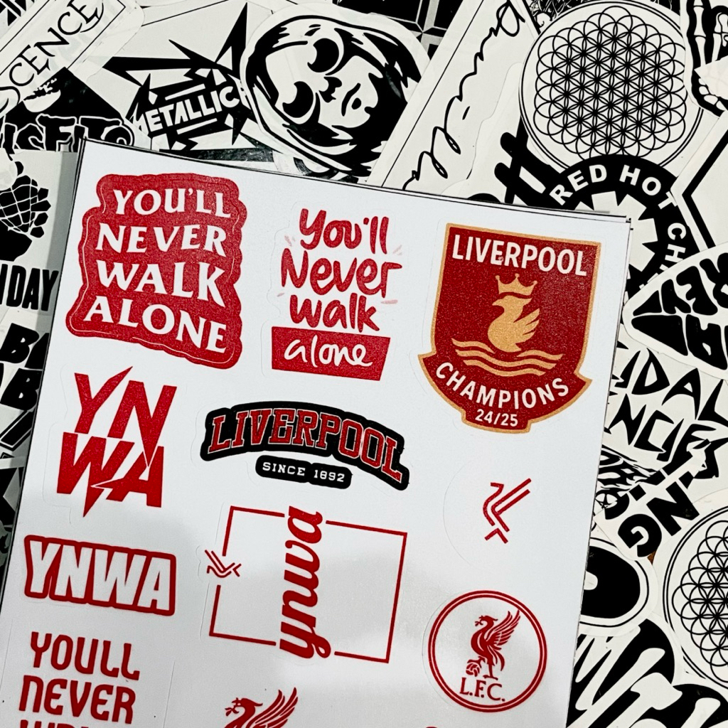Jual Sticker Liverpool FC || Stiker YNWA sepak bola | Shopee Indonesia