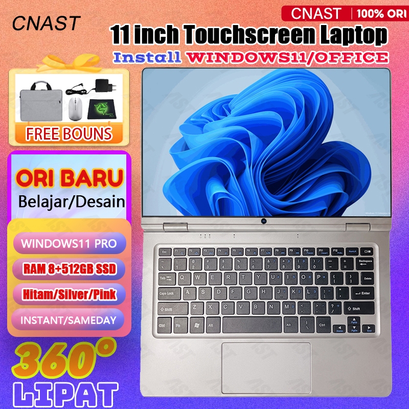 Jual [512GB SSD] CNAST Laptop Touchscreen 3jt murah Intel N4020 2in1 ...