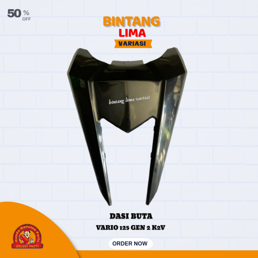 Jual Dasi Buta Cover Front Top Vario 125 Led New Gen 2 K2V Cover Tameng ...