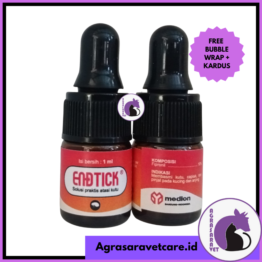 Jual Endtick 1 ml - Obat Anti Kutu dan Parasit Eksternal untuk Hewan ...