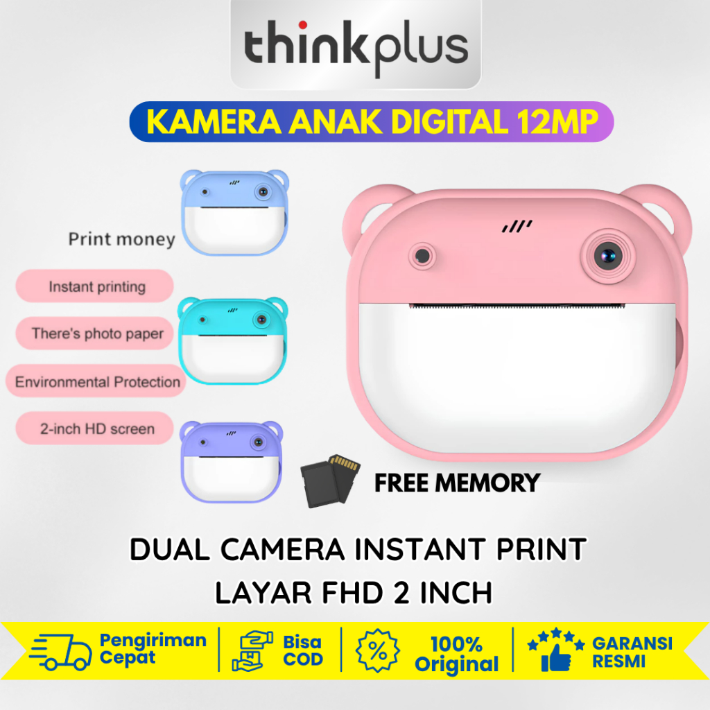Jual [FREE MEMORY CARD] Thinkplus Kamera Anak Digital Kamera Dual ...