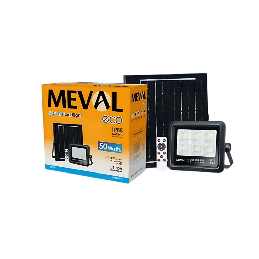 Jual Lumpu LED Floodlight Remote & Solar Panel 50/100Watt / Lampu Solar ...