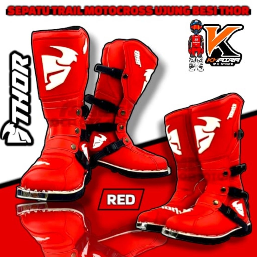 Jual SEPATU CROSS TRAIL UJUNG BESI/SEPATU TRABASS OR BALAP ENDURO THOR ...