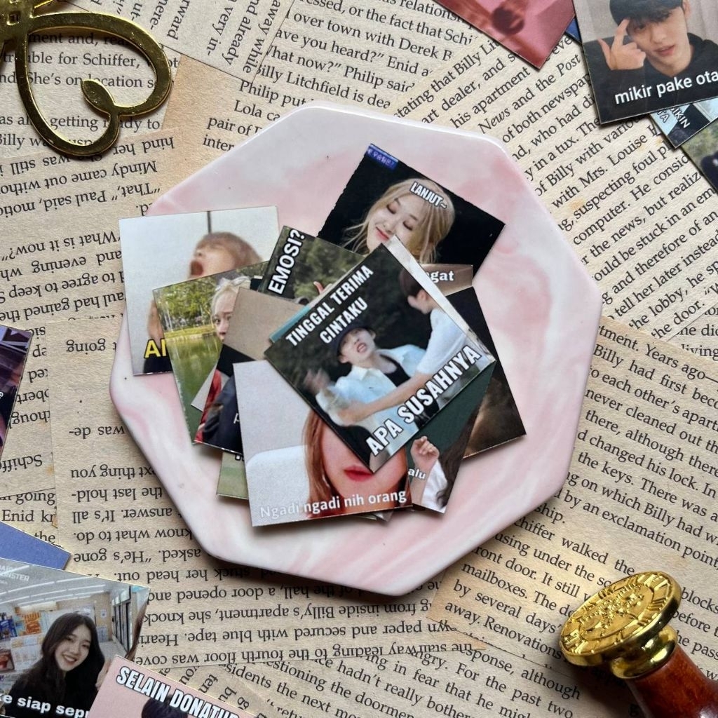 Jual (MIN ORDER 8K) 50pcs/pack KPOP MEME STICKER / kpop deco sticker ...