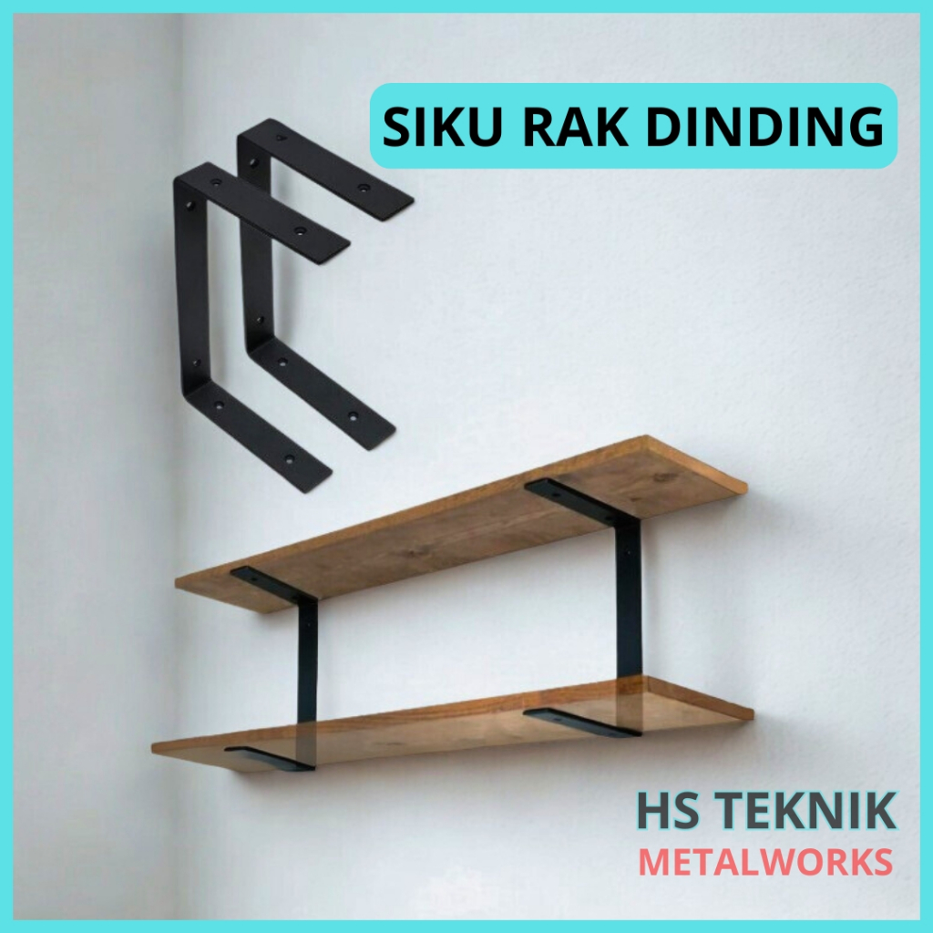 Jual Siku Rak Dinding Besi Tebal Penyangga Ambalan Papan Iron Wall ...