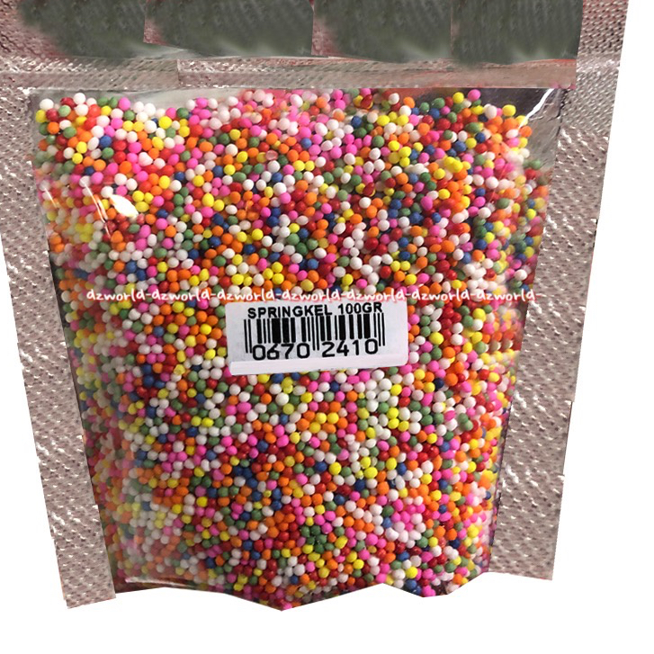 Jual Springkle 100gr Toping Hiasan Kue Manik Manik Tabur Pada Kue Ultah ...