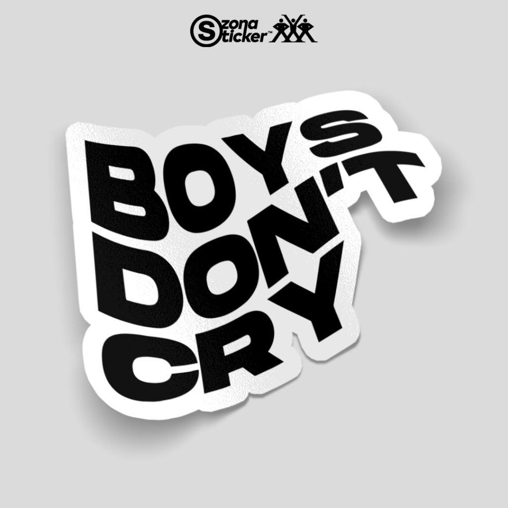Jual Sticker boys dont cry | sticker aesthetic | sticker kata kata ...