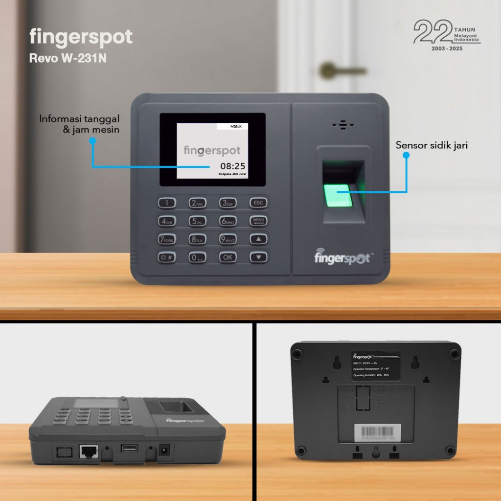 Jual Fingerspot Revo Prime 231 | Mesin Absensi Online | Sidik Jari ...