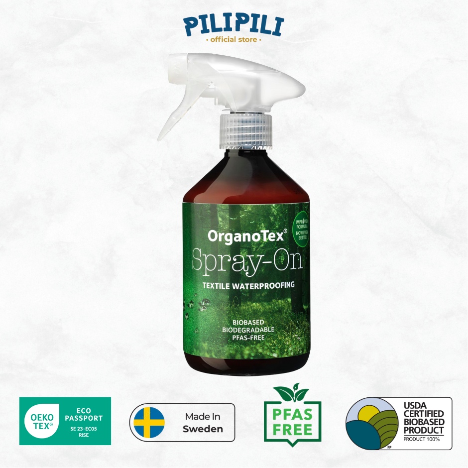 Jual Sprayer Efek Daun Talas OrganoTex Spray On Textile Waterproofing 