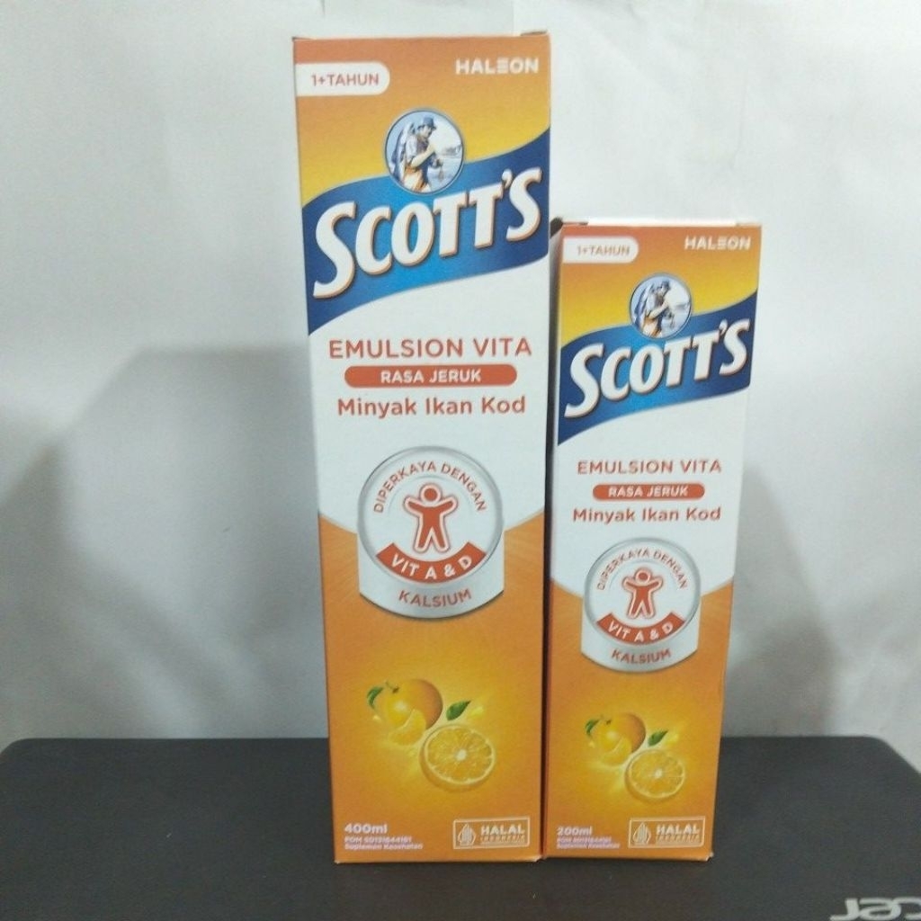 Jual Scotts Scott Scoot Emulsion Vita Rasa jeruk 200 ml 400 ml | Shopee ...