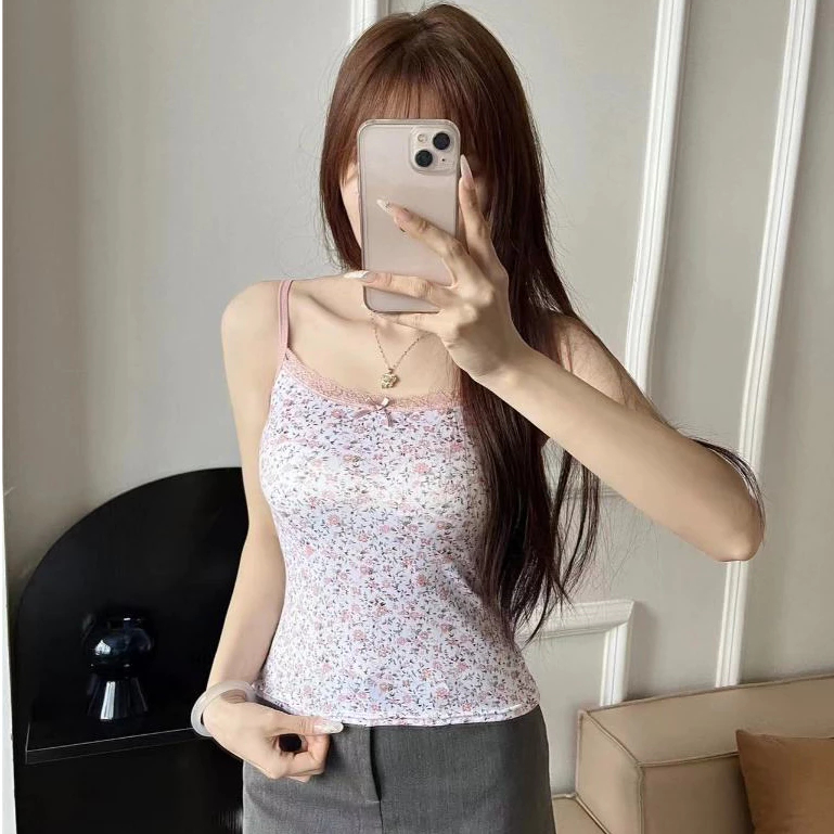 Jual LOOKIS Tanktop Fashion Wanita Corak Bunga 7072 Tanktop Elastis ...