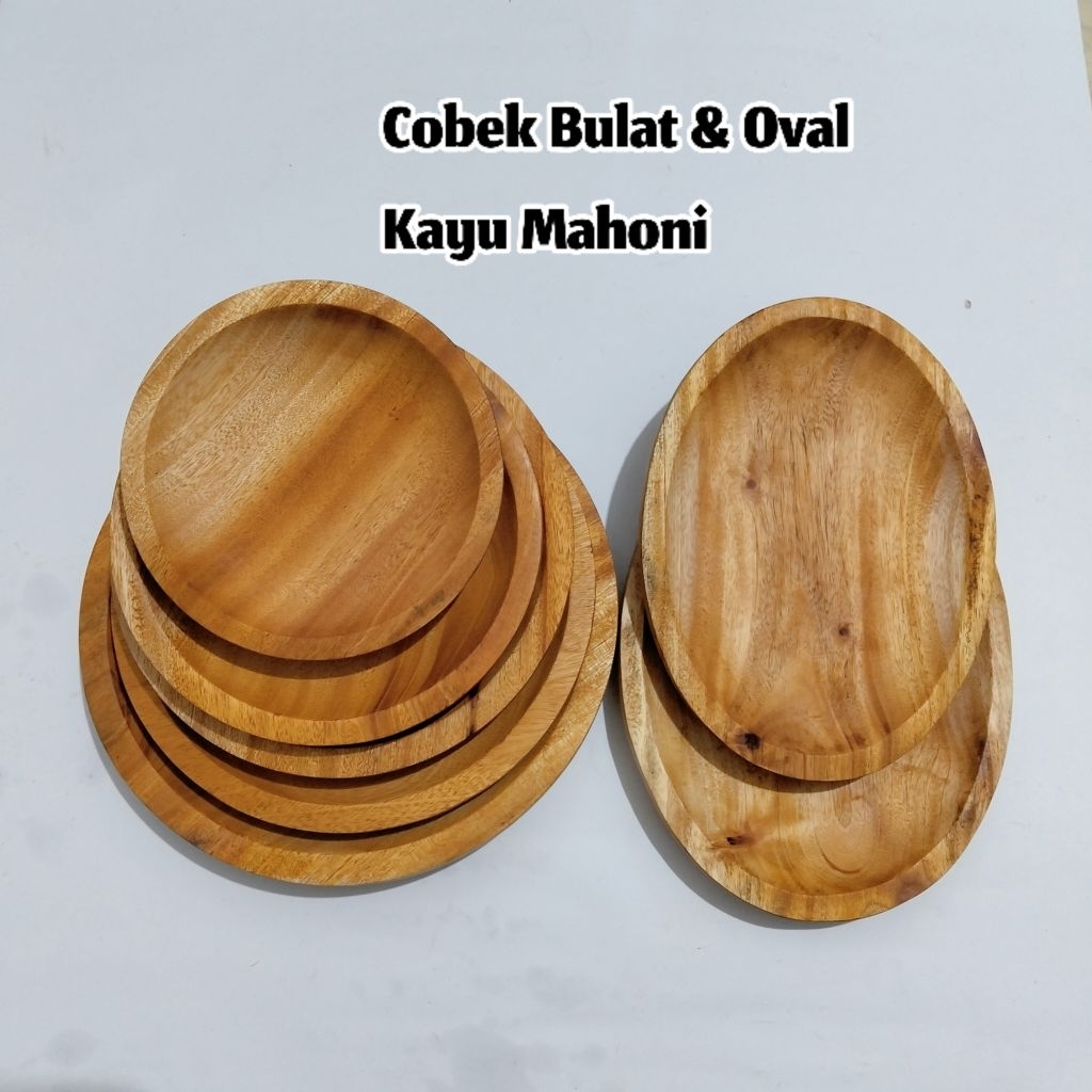 Jual Cowek Oval Kayu Mahoni - Cobek Kayu - Ulekan | Shopee Indonesia