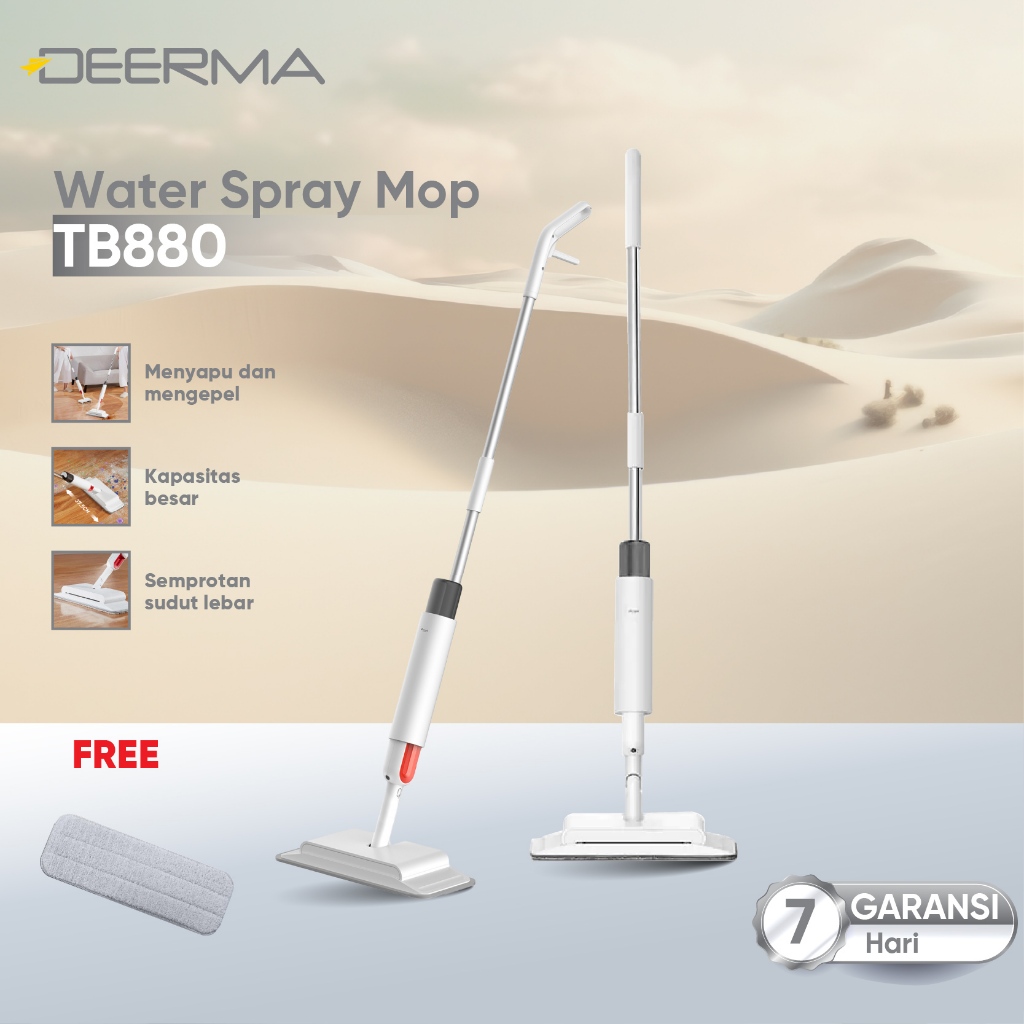 Jual Deerma TB880 Water Spray Mop 350mL Water Tank Mop | Shopee Indonesia