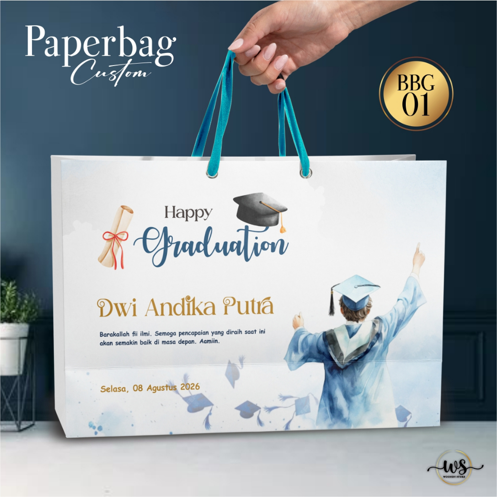Jual TAS HAMPERS MURAH GIFT GRADUATION - PAPER BAG GIFT AESTHETIC ...