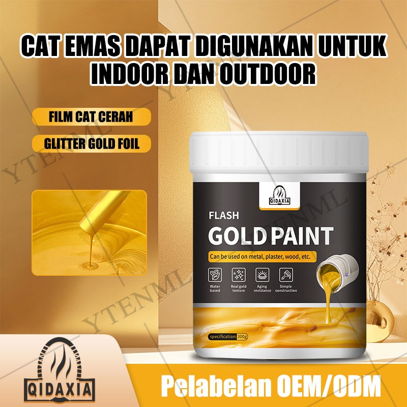 Jual Cat 100 Tahun Tidak Akan Terkelupas Cat Emas cat emas gold metalik ...