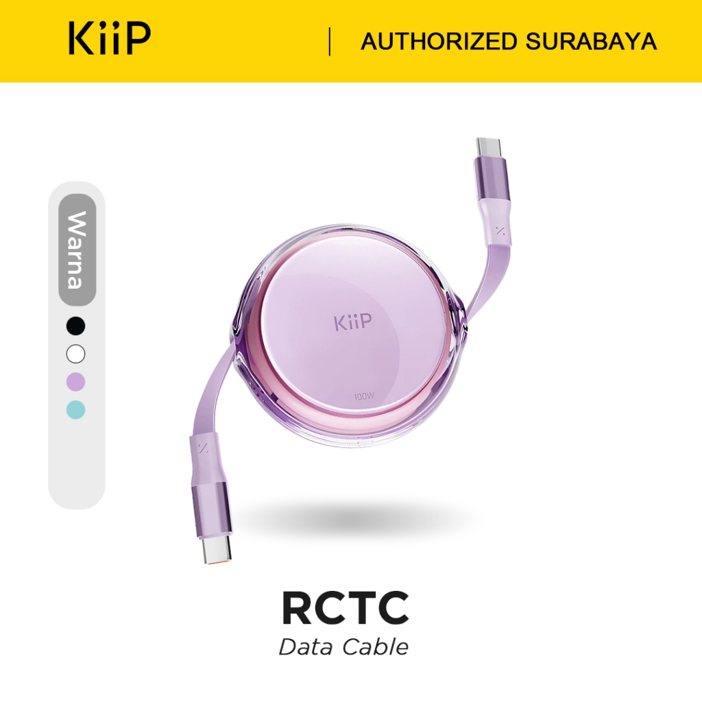 Jual KiiP RCTC Kabel Data 100W Super Fast Charging Cable Type-C To Type ...