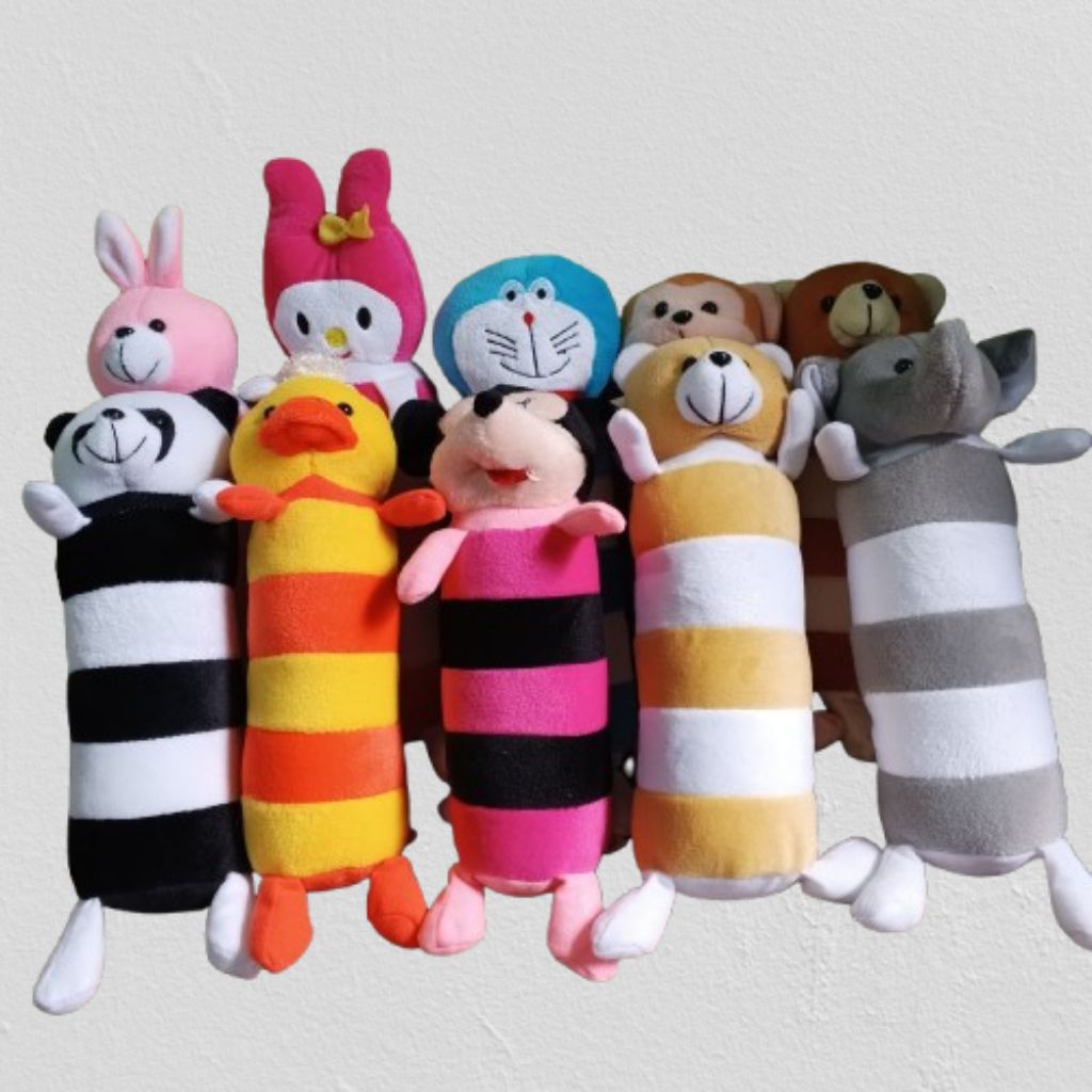 Jual boneka guling mini karakter Doraemon,bebek,gajah,bear,hello kitty ...