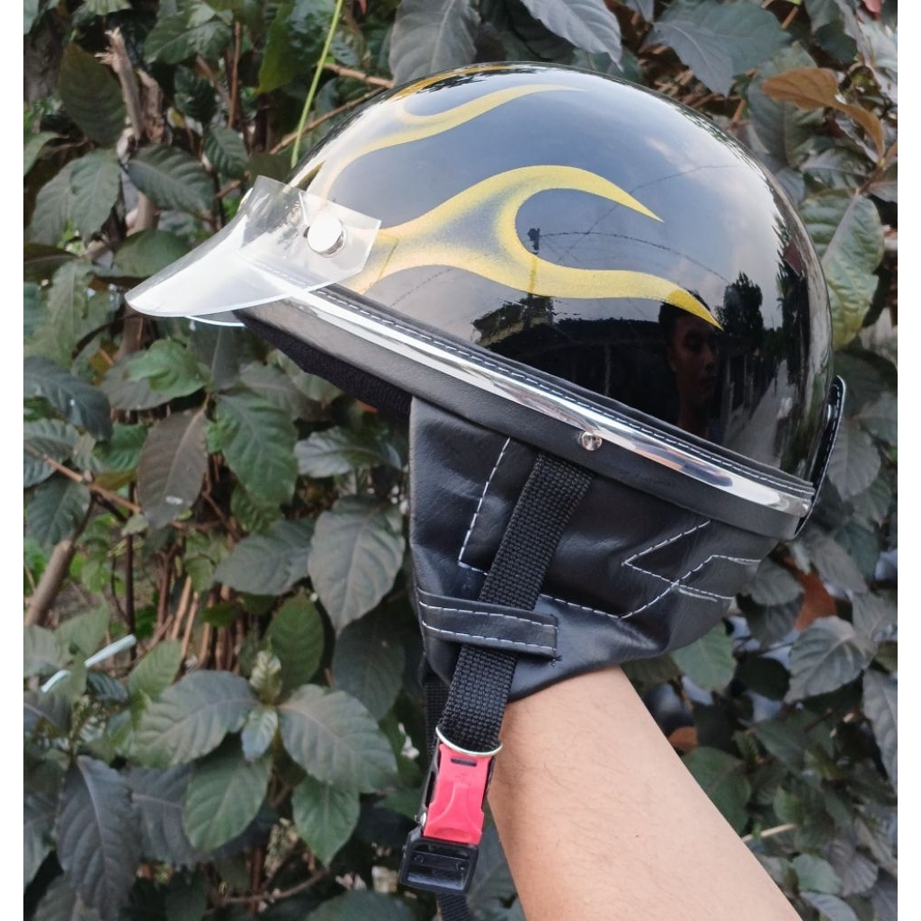 Jual HELM CHIP CUSTOM + JPN CUSTOM DEWASA (GRATIS PED) | Shopee Indonesia