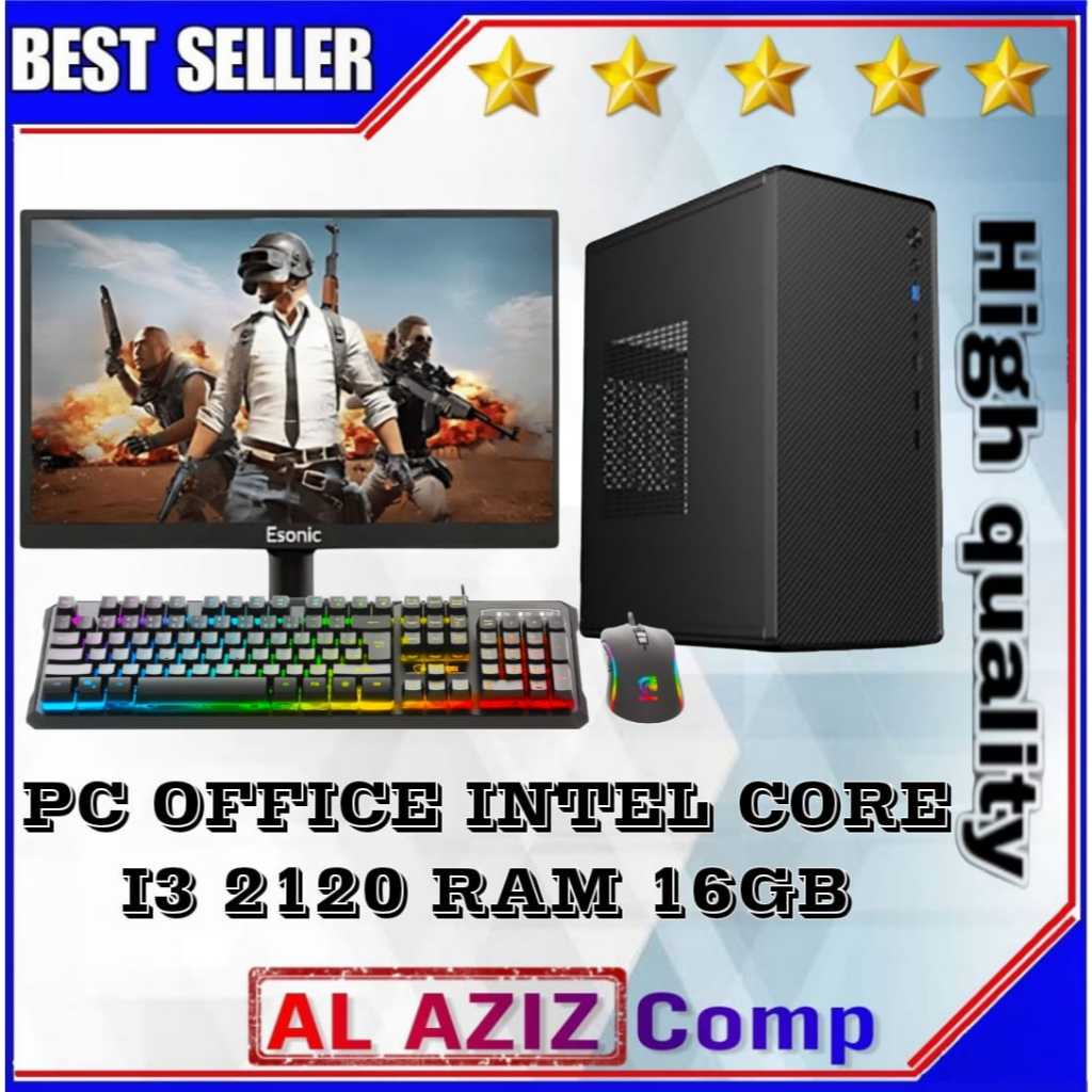 Jual PC Rakitan Fullset Siap Pakai Intel Core i3 2120 RAM 16GB SSD