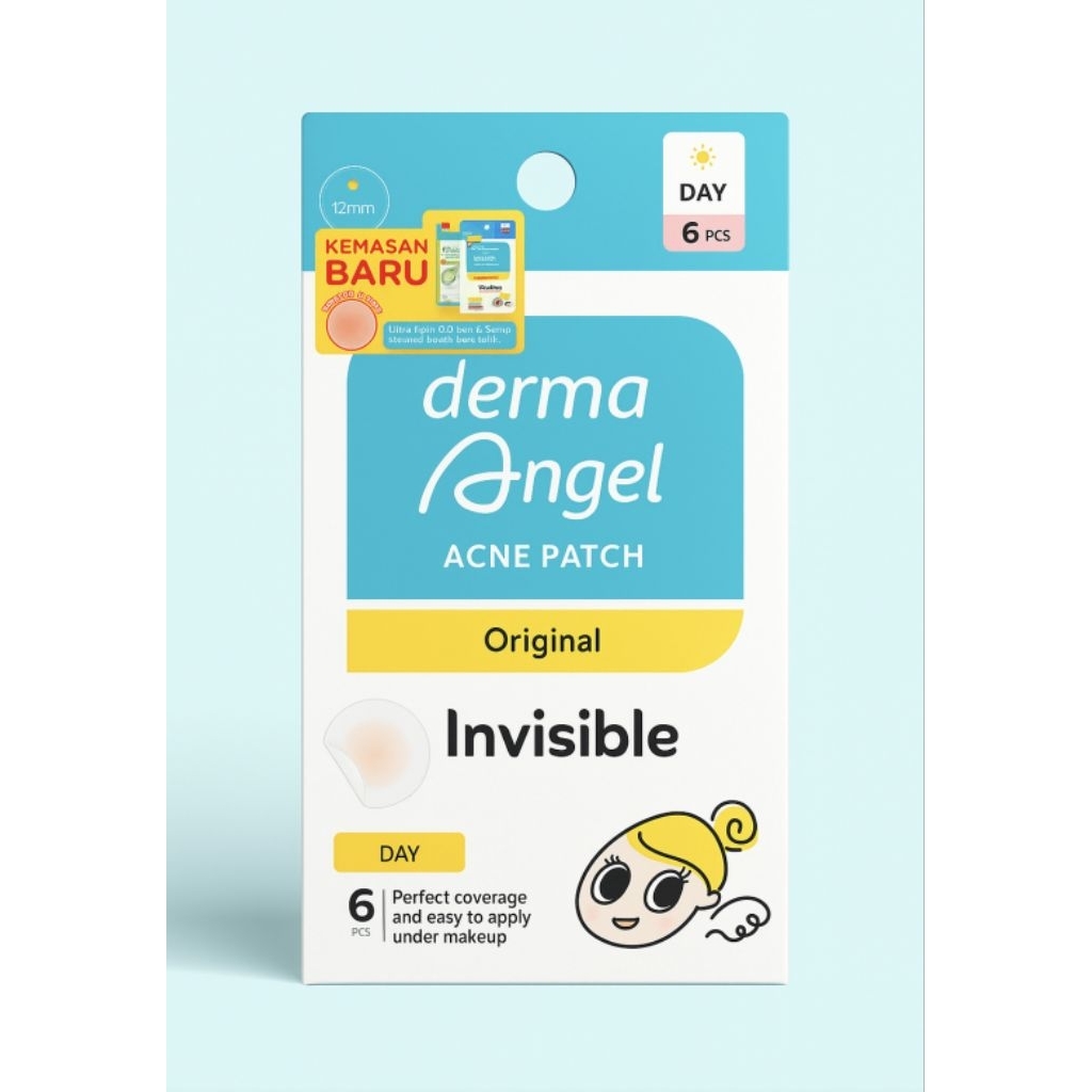 Jual Derma angel acne patch original 6 pcs day invisible | Shopee Indonesia