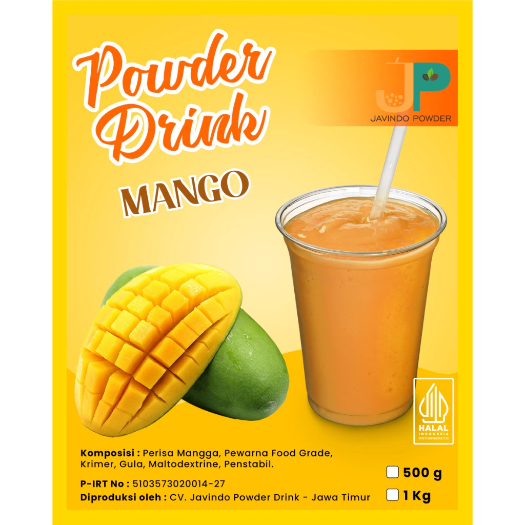 Jual JAVINDO Bubuk Minuman Rasa Mango / Mangga 1Kg / 1 Kg Reguler ...