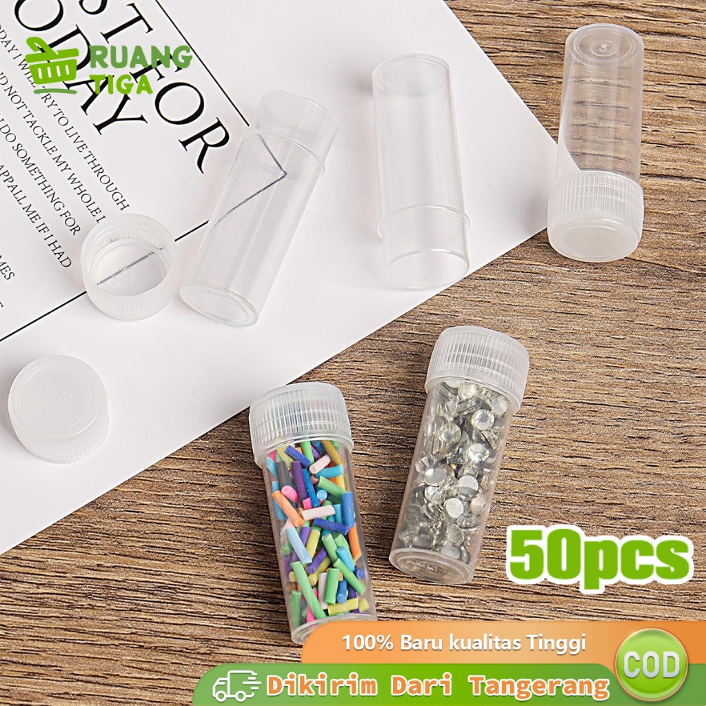 Jual 50pcs 5ml Botol Sampel Plastik Toples Botol Mini Kecil Sampel ...