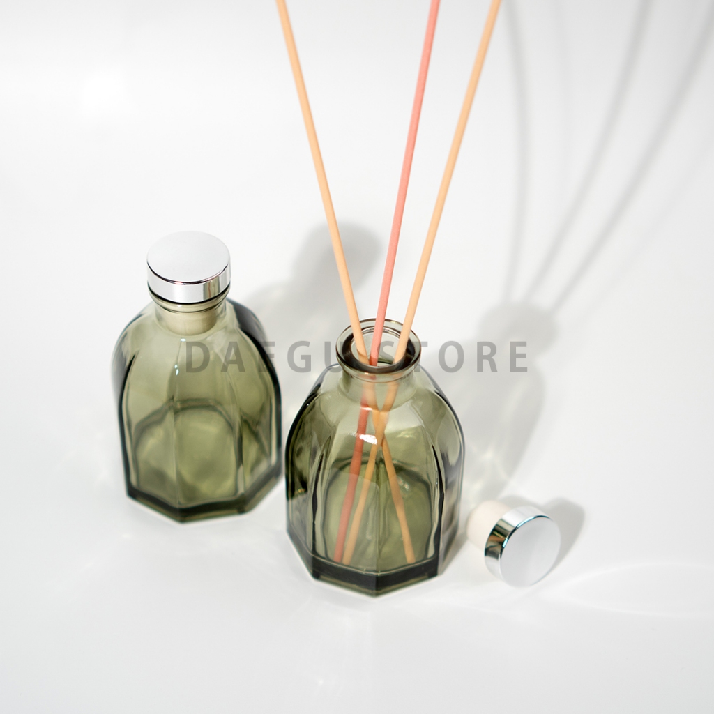 Jual Botol Reed Diffuser 100ml - 120ml Hijau Transparan / Green Octagon ...