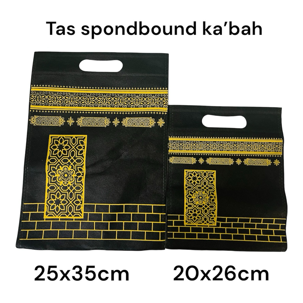 Jual tas sponbound ka’bah | tas oleh oleh haji umroh | Shopee Indonesia
