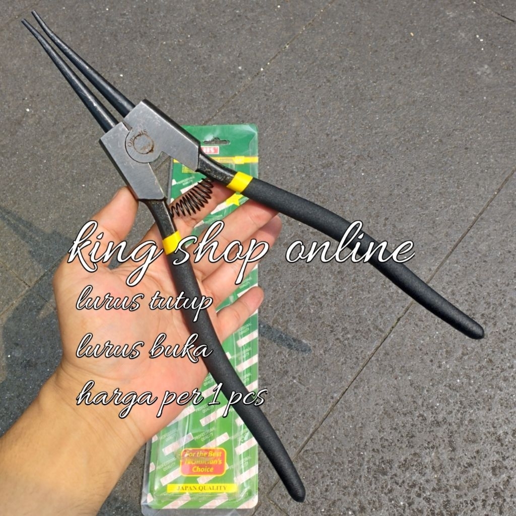 Jual tang snap ring 14 inch model lurus tutup &lurus buka/tang Sok/tang ...