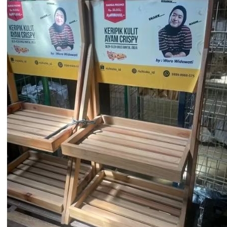 Jual rak display 2 tingkat meja | Shopee Indonesia