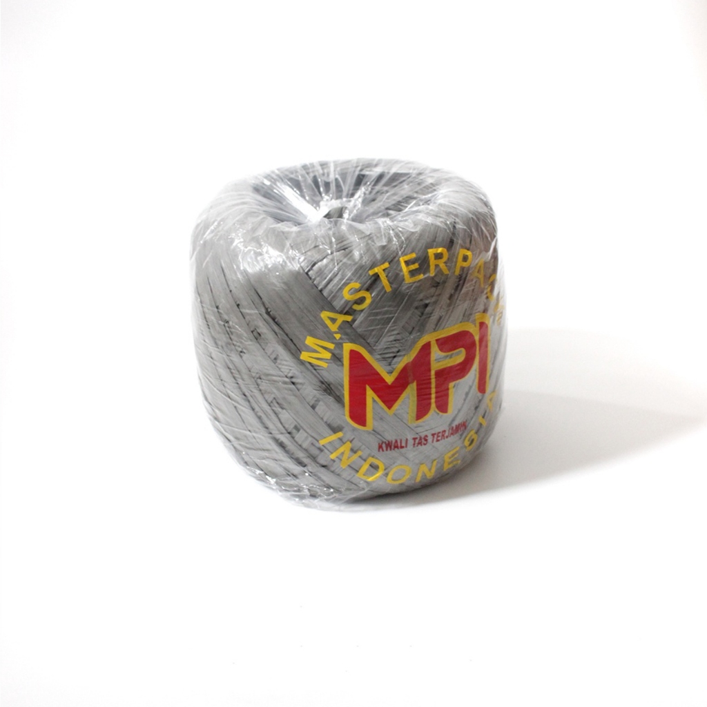 Jual 6 ROLL - Tali Rafia Abu Abu 1 Kg Full - Tali Plastik MPI - Tali ...