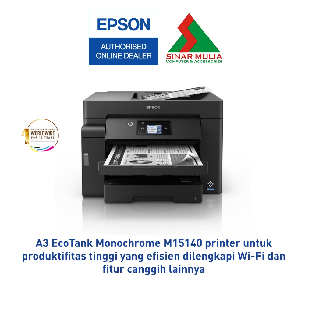 Jual Epson EcoTank Monochrome M15140 A3 Wi-Fi Duplex All-in-One Ink ...