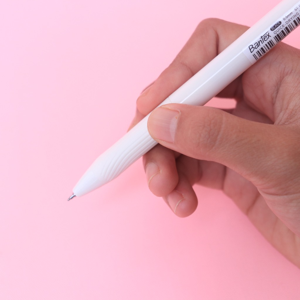Bantex Gel Pen 0.5 mm / Pulpen Pena Tip ST Tinta Anti Macet Cepat Kering BG1117 (5)