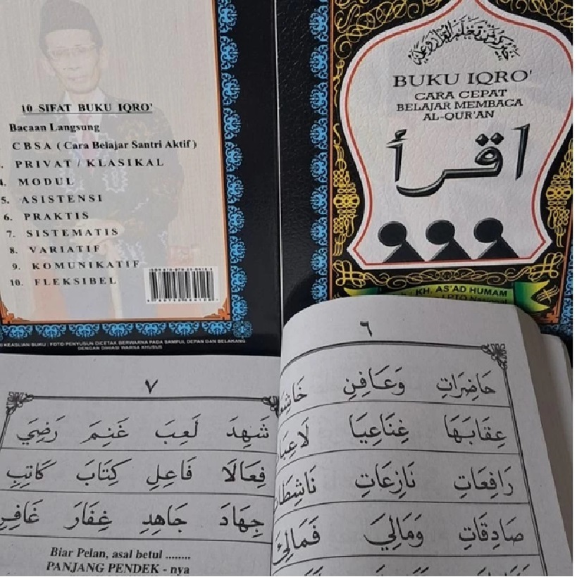 Jual Buku IQRO Hitam Terbitan Kh As Ad Humam Volume 1-6 (Lengkap Jilid ...