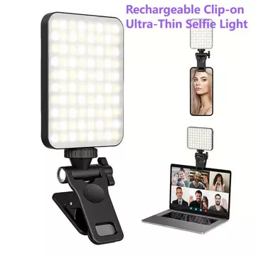 NIUMO Lampu Selfie LED Ring Light Mini Kecantikan Portabel Clip On