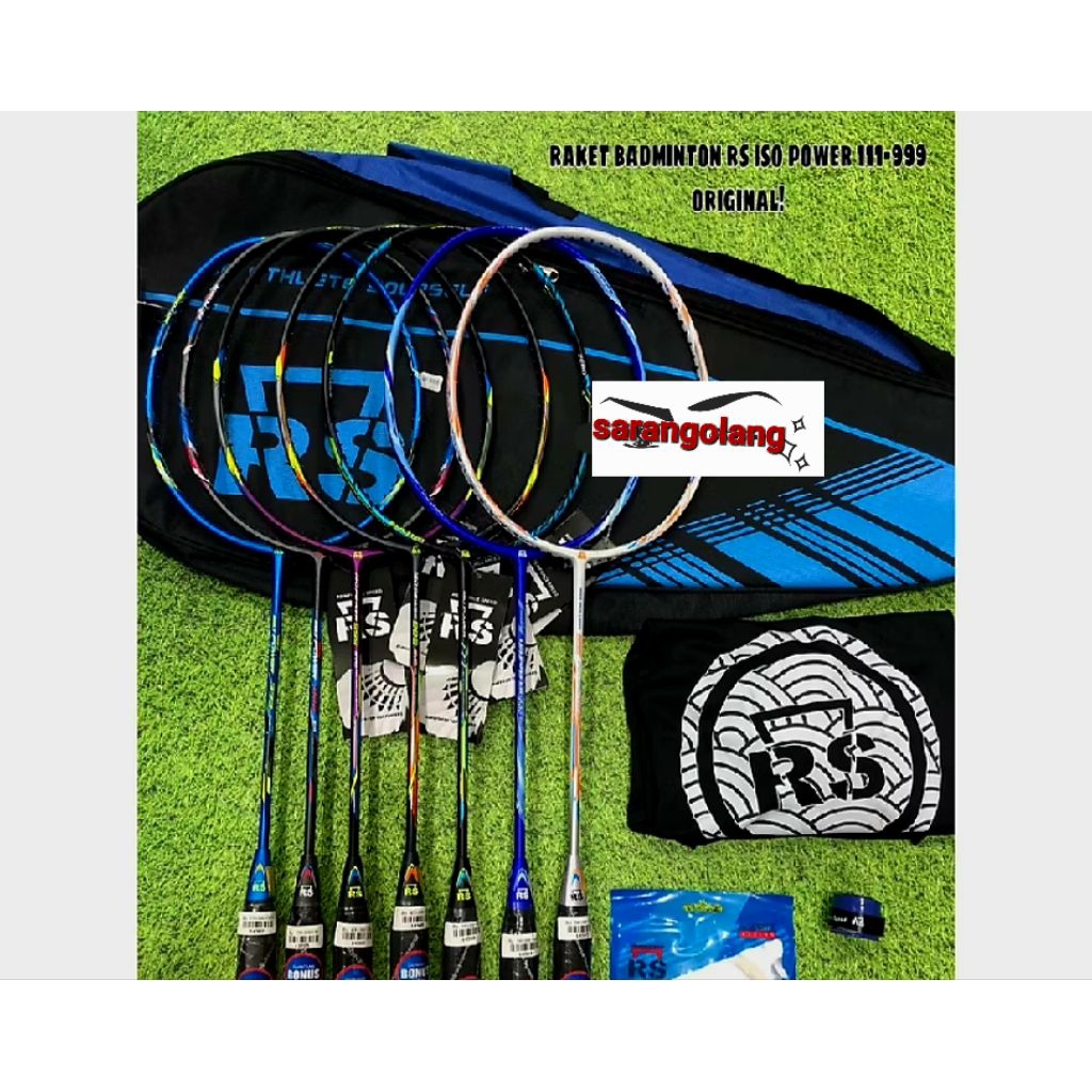 Jual [free pasang senar]Raket badminton RS Iso Power Evo Original ...