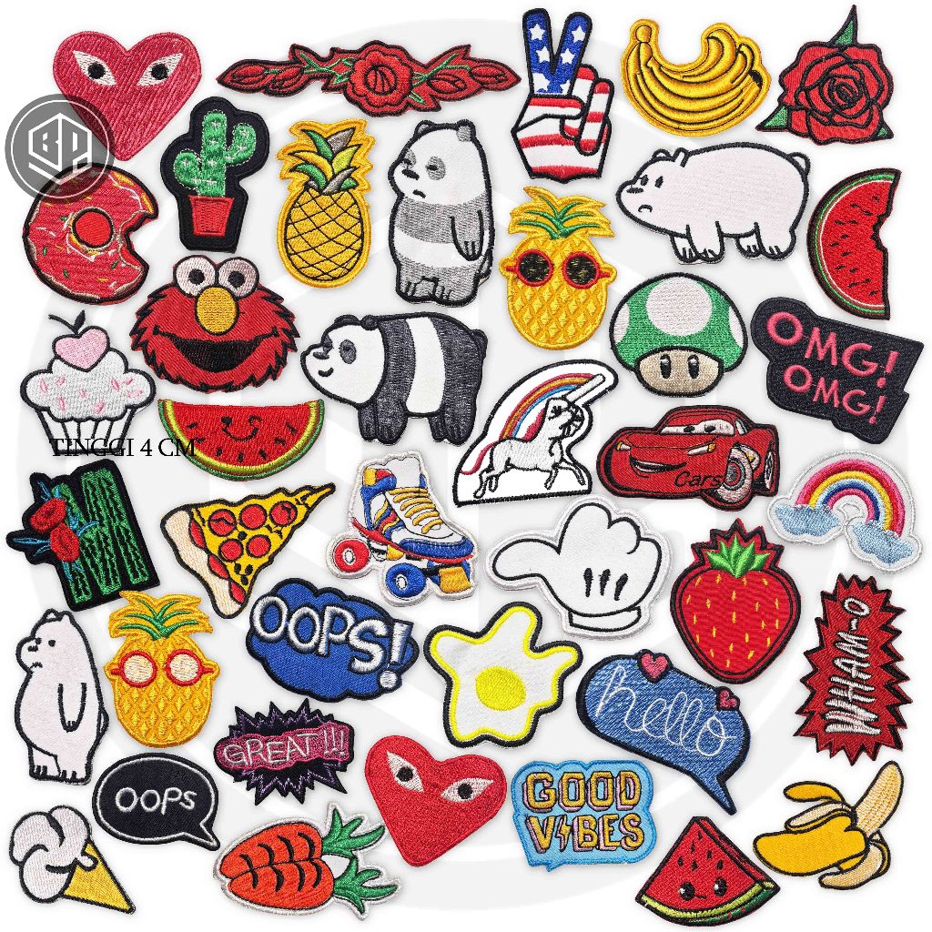 Jual PATCH BORDIR JAHIT PATCH EMBLEM PATCH KARAKTER LUCU AKSESORIS ...