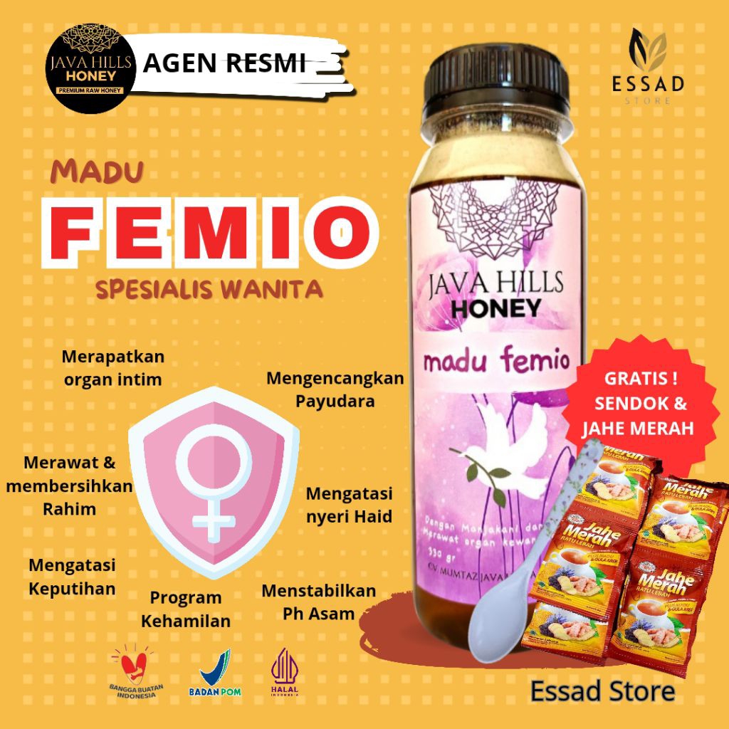 Jual Madu Femio Java Hills Honey Madu Herbal Javahills Honey Perawatan ...