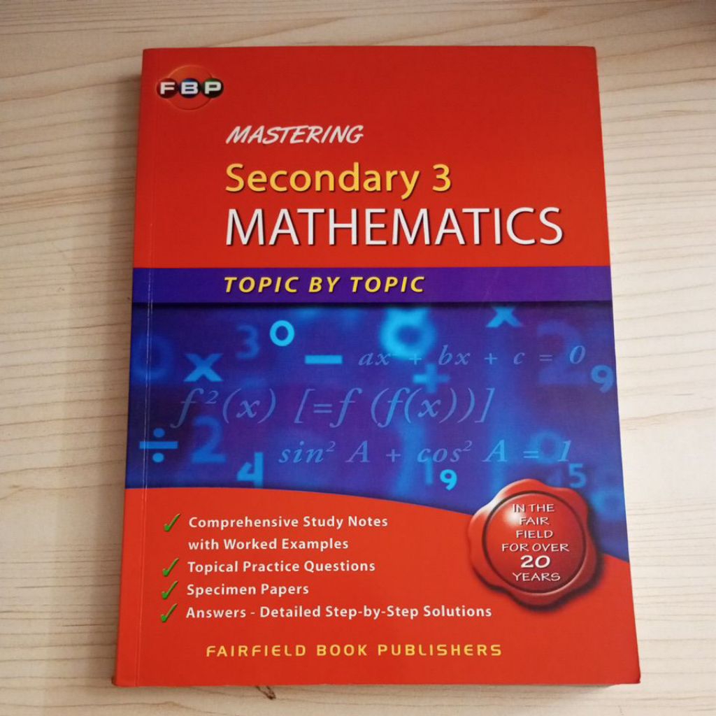 Jual BUKU MASTERING SECONDARY 3 MATHEMATICS | Shopee Indonesia